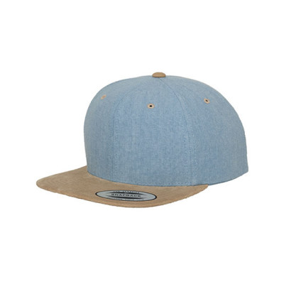 Chambray-Suede Snapback